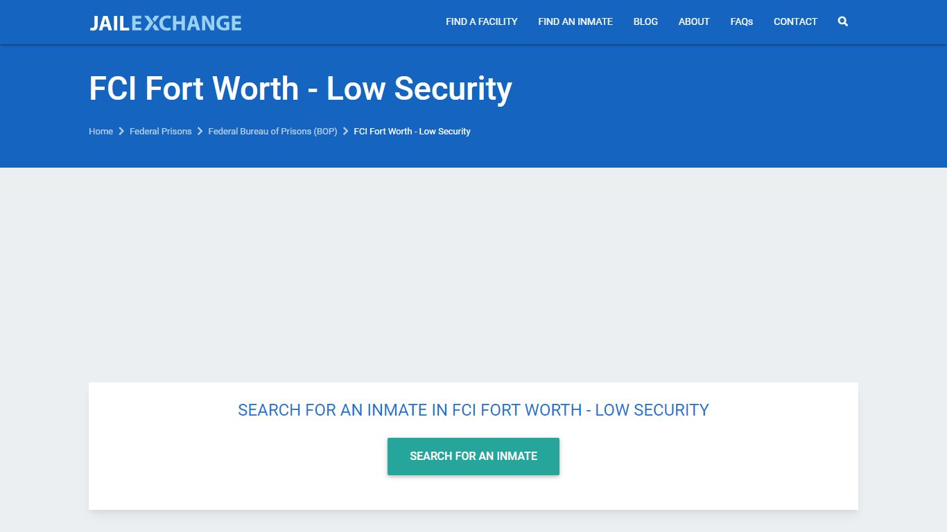 FCI Fort Worth - Low Security Inmate Locator | BOP ...