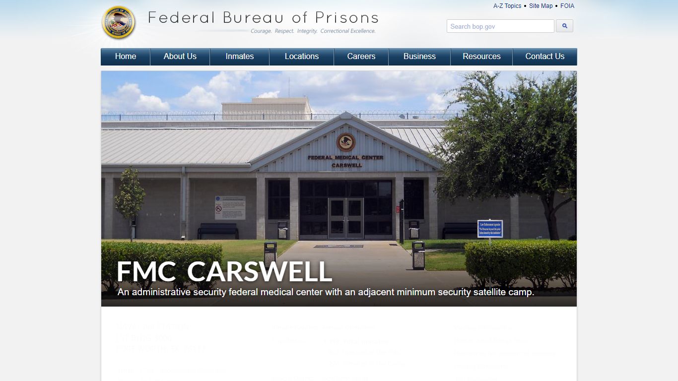 FMC Carswell - Federal Bureau of Prisons